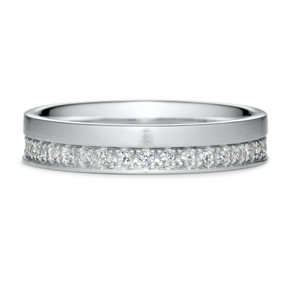 結婚指輪 ストラータ ダイヤモンド ハーフエタニティ リング ヘアーライン（M22A-02-01372D-19）