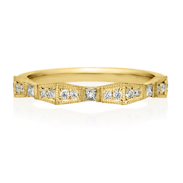 結婚指輪 ラティス ダイヤモンド ハーフエタニティ リング（M22L-02-01357B-18）