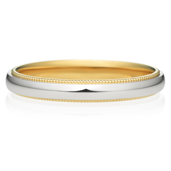 結婚指輪 コンビネーション リング ミルグレイン（M94L-02-01278B-13）