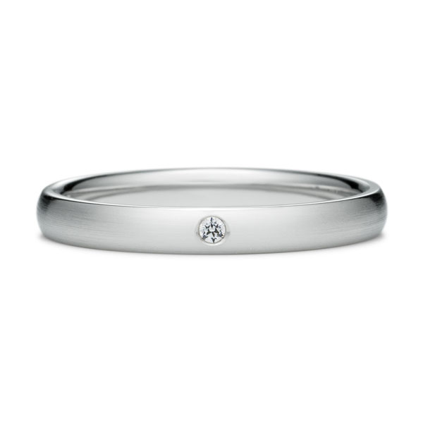 結婚指輪 オーバル ダイヤモンド 1pc リング ヘアーライン（M22A-02-01498A-13）