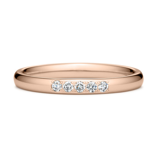 結婚指輪 オーバル ダイヤモンド 5pcs プチエタニティ リング（M33A-02-01510M-13）