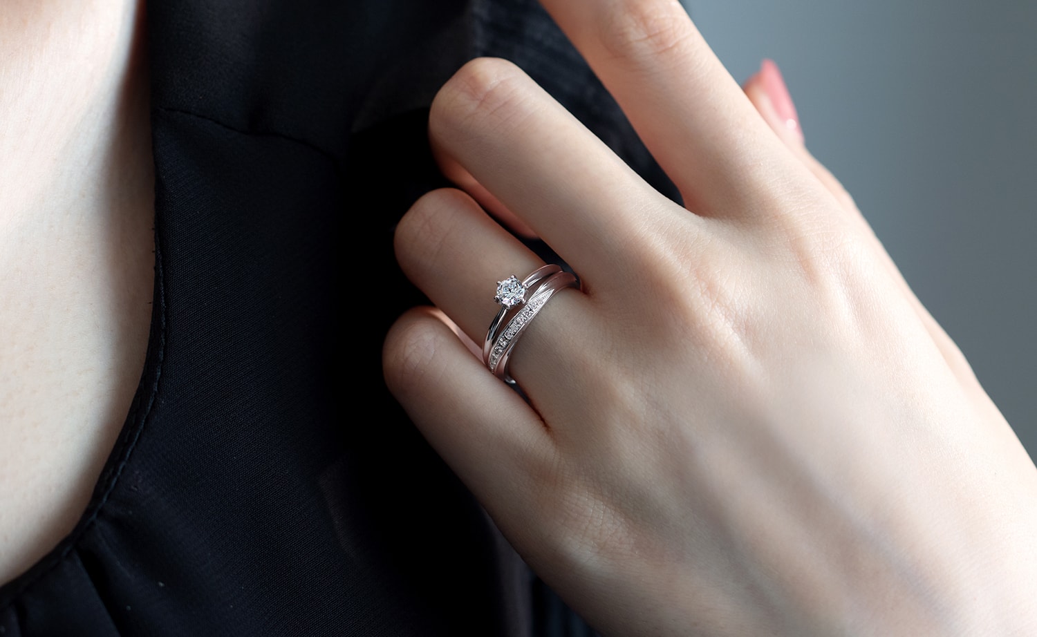 リッジ（E221-02-01220-D）結婚指輪 ラヴィ エングレーブ（M22A-02-01202B-13）