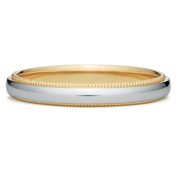 結婚指輪 コンビ ミルグレイン（M94L-02-01278B-13）