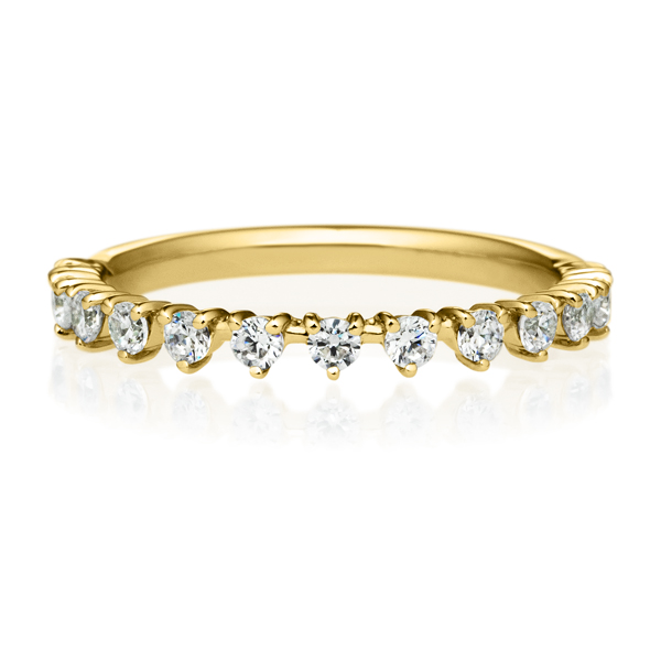 結婚指輪 トレフォイル ダイヤモンド ハーフエタニティ リング（M31A-02-01378M-Z）