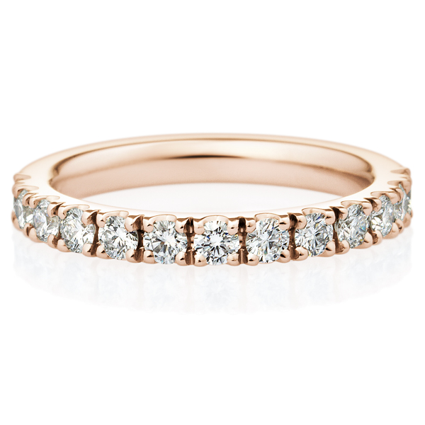 結婚指輪 スクエア ダイヤモンド ハーフエタニティ（M33A-02-00938-12）